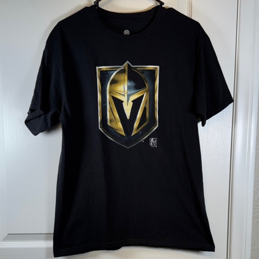 Fanatics NHL Vegas Golden Knights VGK Hockey Black Shirt Size Med EUC #5713